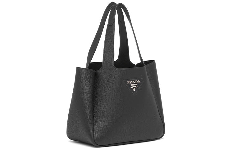 PRADA Dynamique Calfskin Handbag Women's Black