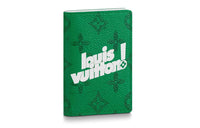 LOUIS VUITTON Pocket Organizer Cow Leather Card Holder Wallet Men's Green