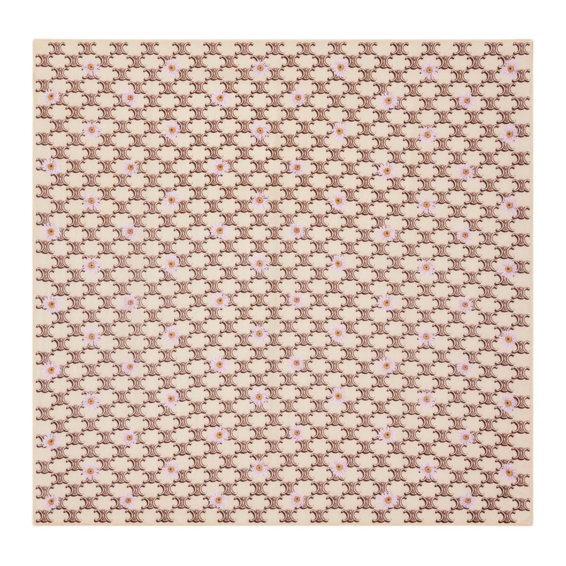 CELINE Cotton Silk Headwraps Women's Beige