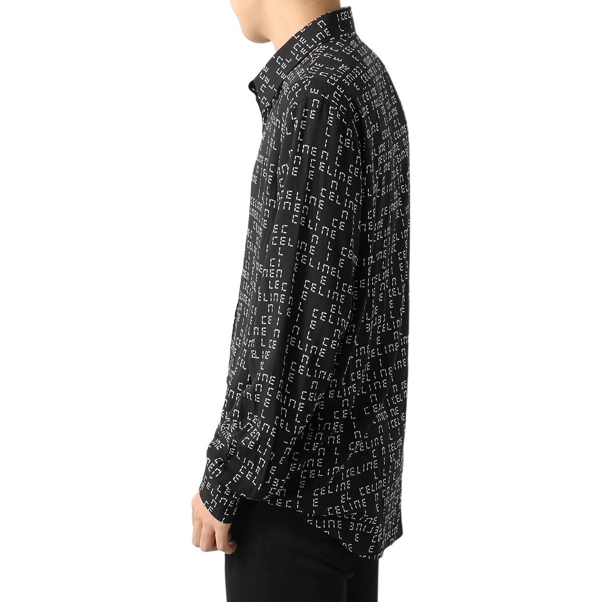 CELINE New Men'S Collection Boy Doll Shirt Men's Black