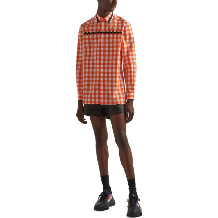 PRADA Check-Printed Buttoned Shirt