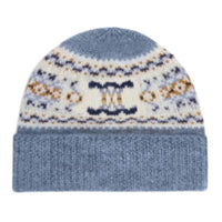 CELINE Beanie In Triomphe Fair Isle Wool
