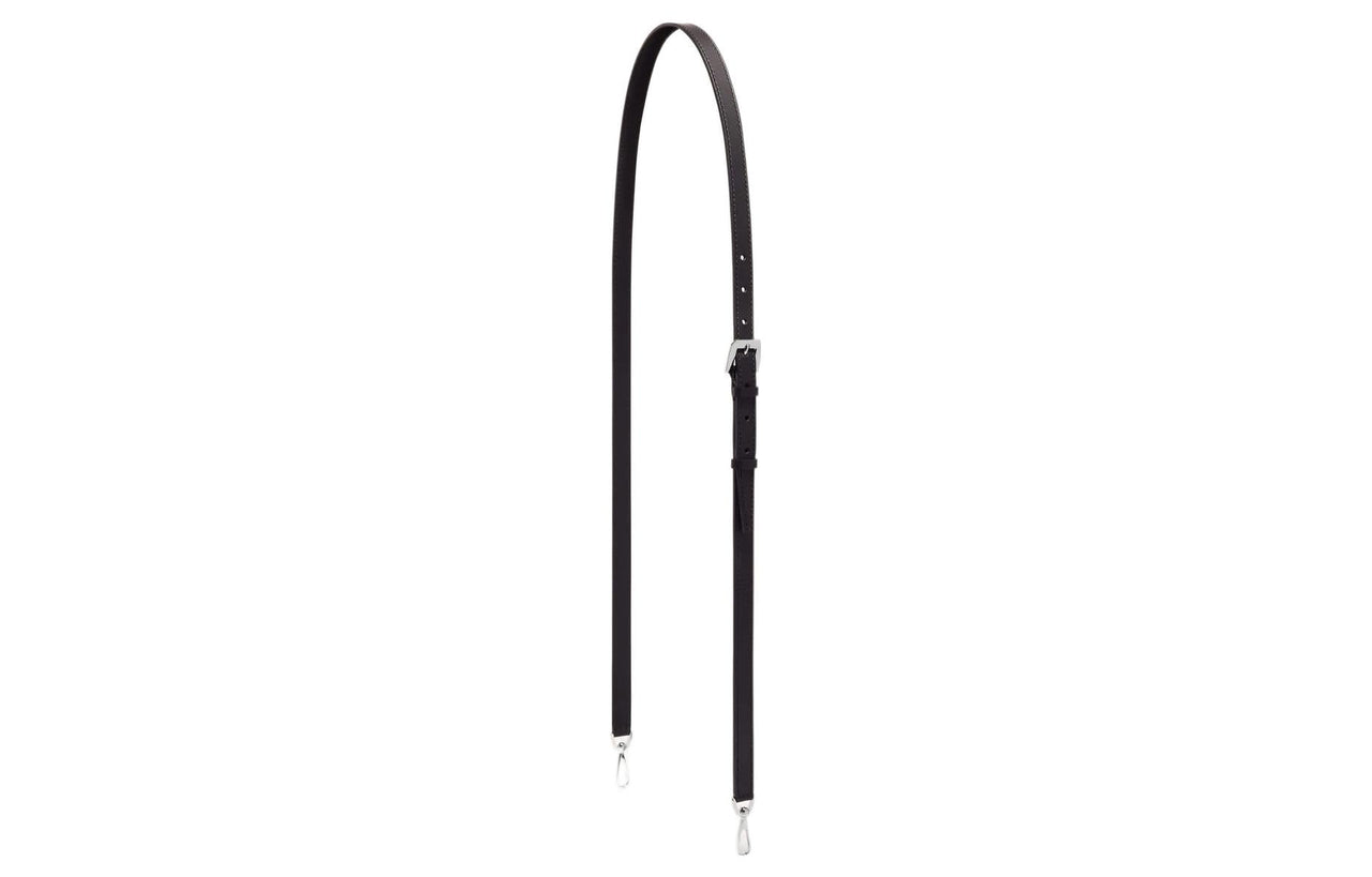 GOYARD Cow Leather Bag Straps Unisex Black