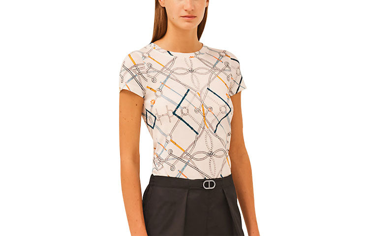 HERMES T-Shirts Women's Ecru