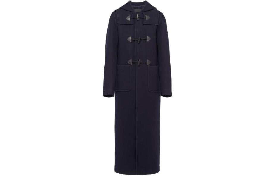 PRADA Double Breasted Hooded Duffle Coat