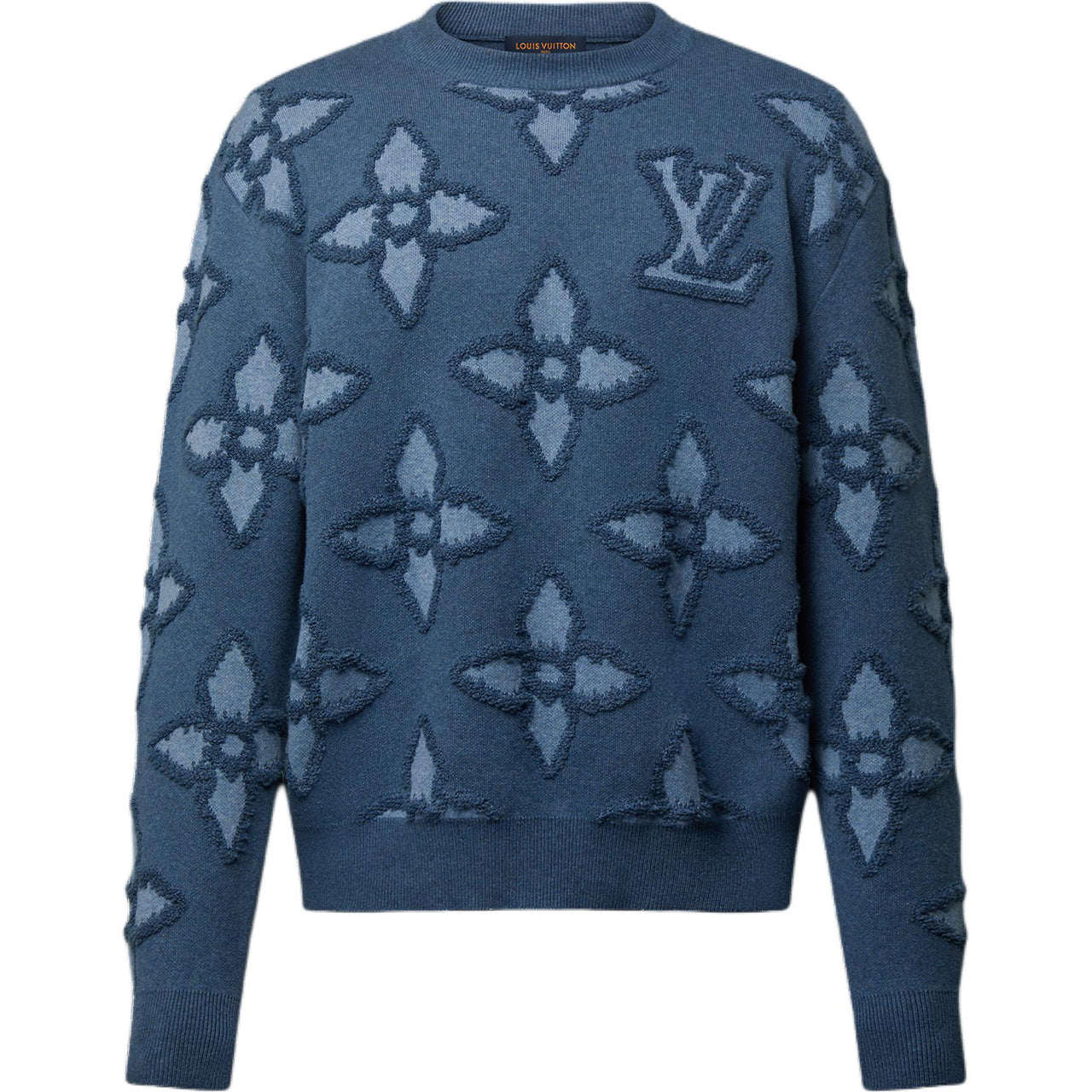 LOUIS VUITTON Textured Cotton Crewneck