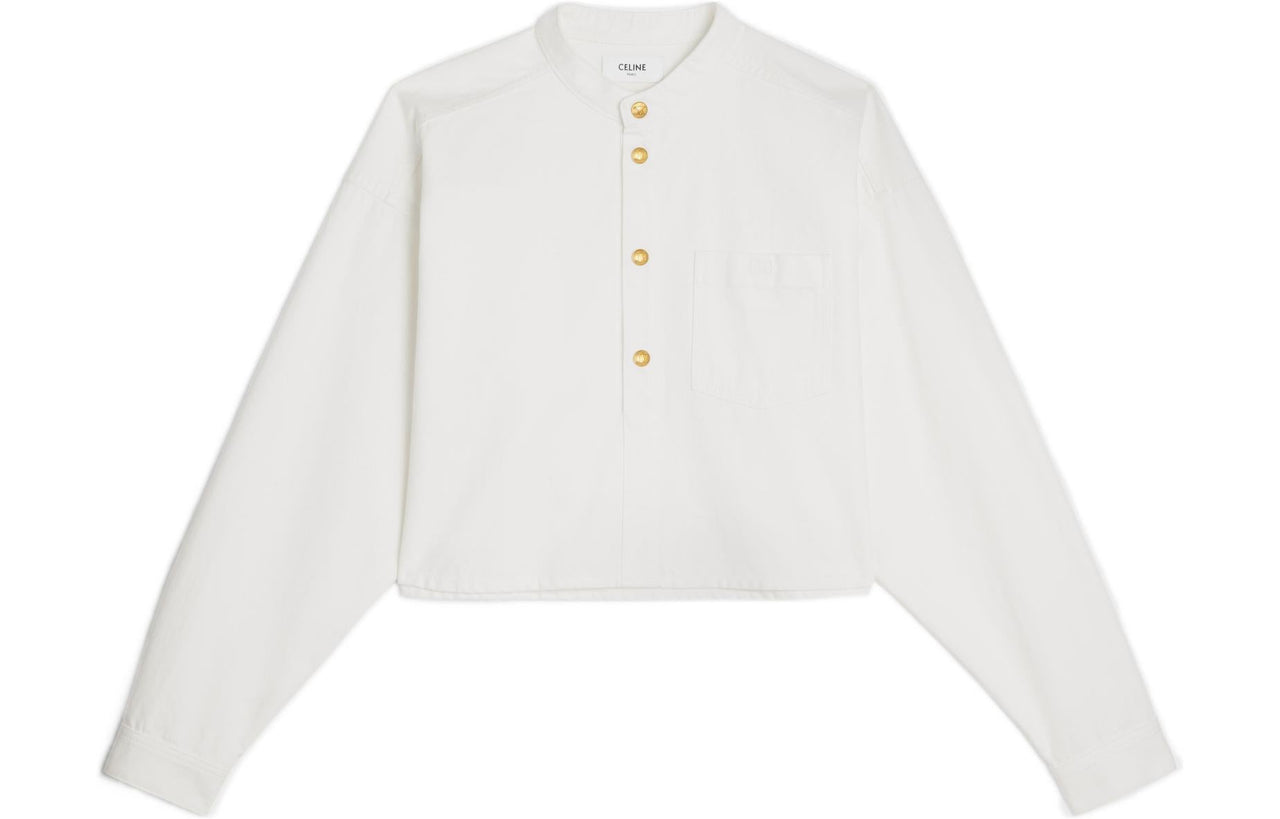 CELINE Cropped Coats Women's Neon White