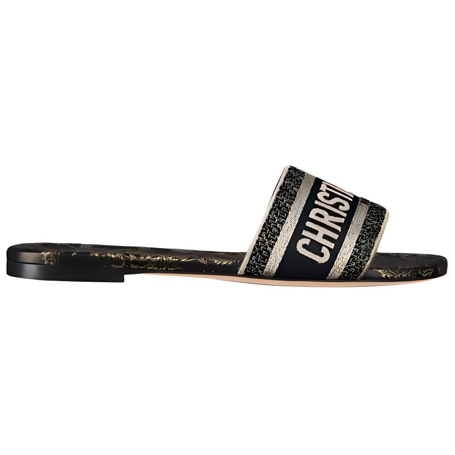 DIOR Dway Slide Slippers Women's Black