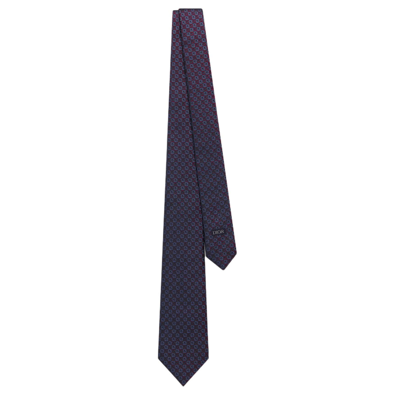 DIOR Mulberry Silk Ties Men's Navy