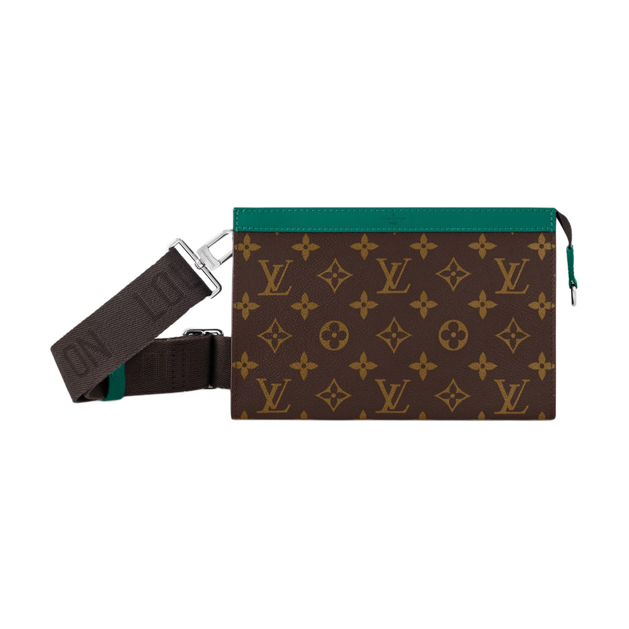 LOUIS VUITTON Gaston Coated Canvas Wallet Men's Borneo Green