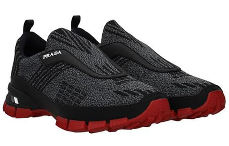 PRADA Casual Shoes Men Low-Top Gray