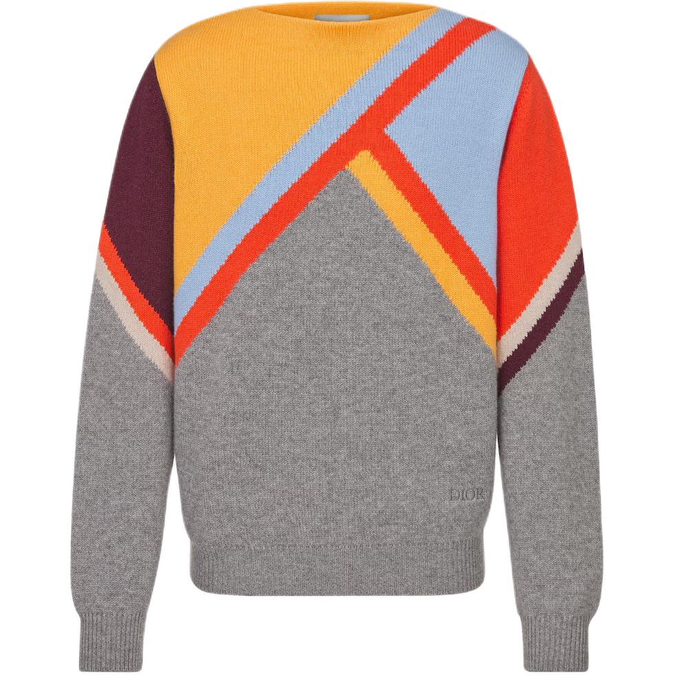 DIOR FW24 Cashmere Sweater Men's Multicolor