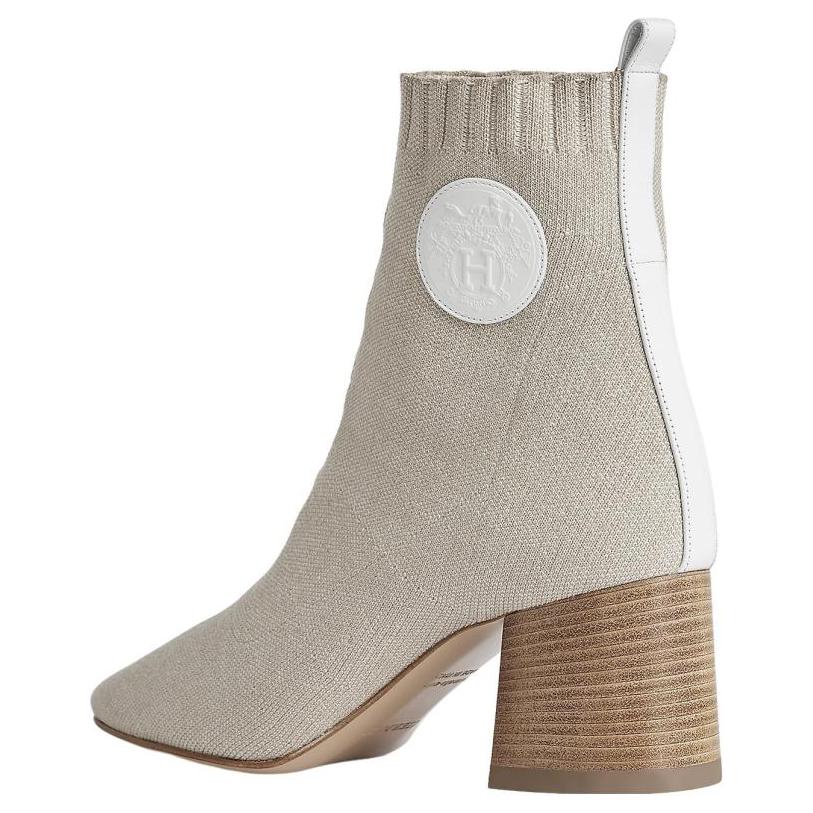 HERMES Volver Ankle Boots Women's Gray