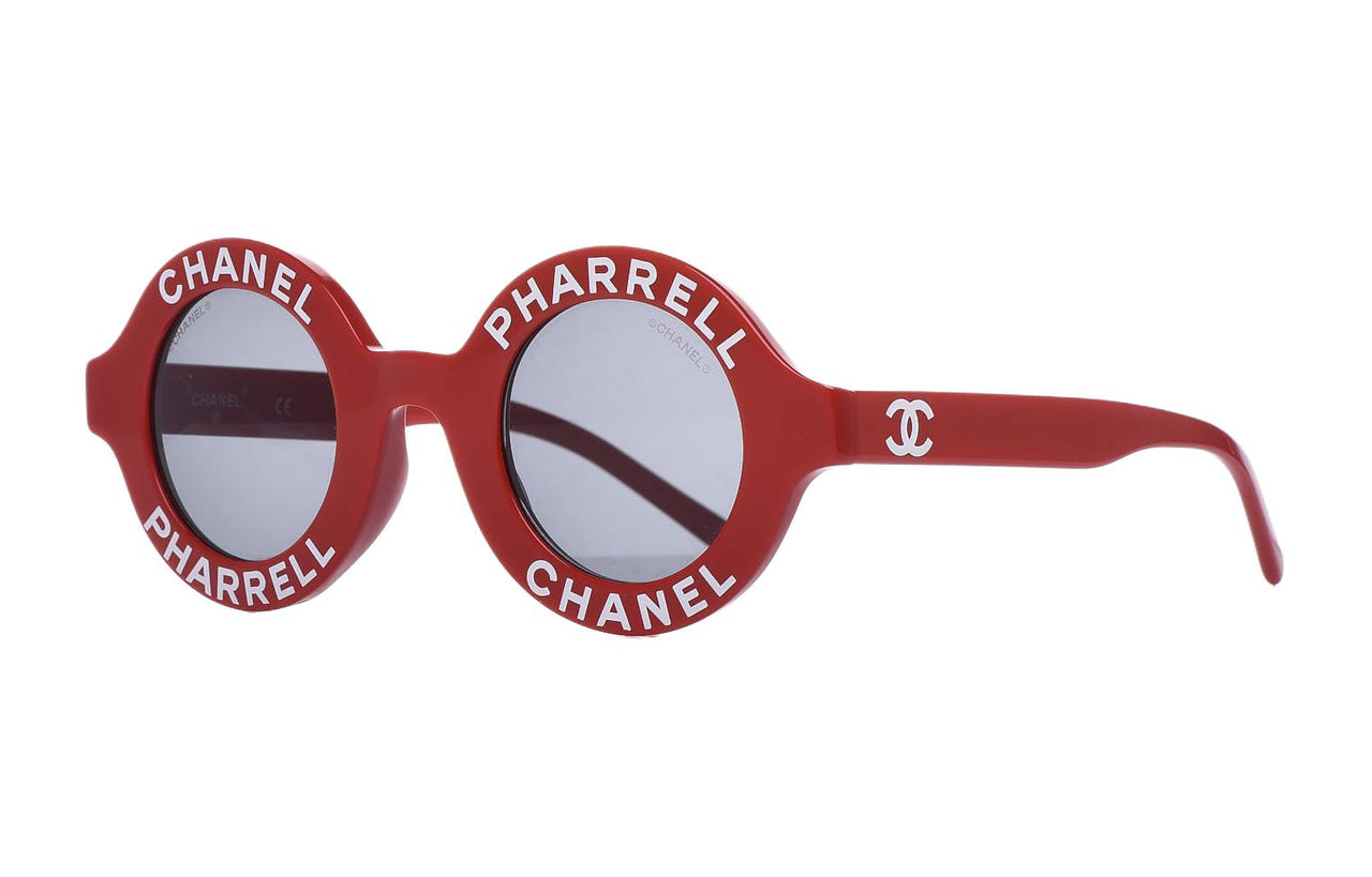 CHANEL - Round Sunglasses Unisex Red
