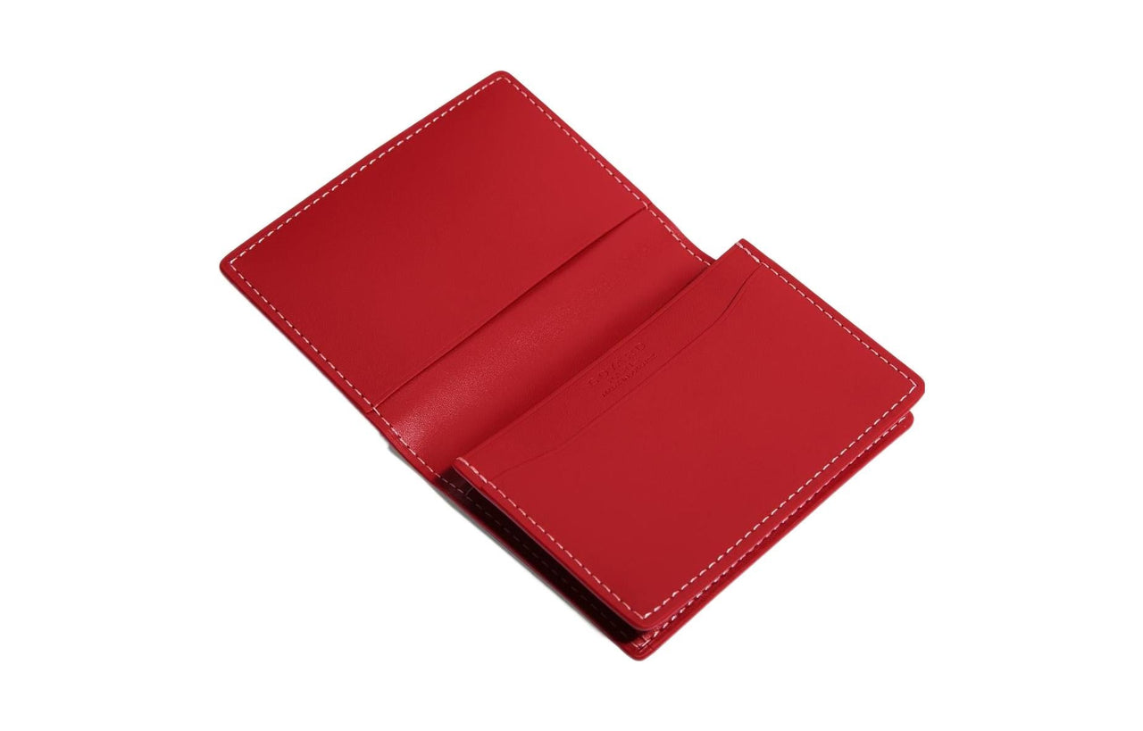 GOYARD MALESHERBES Canvas With Leather Card Holder Unisex Red