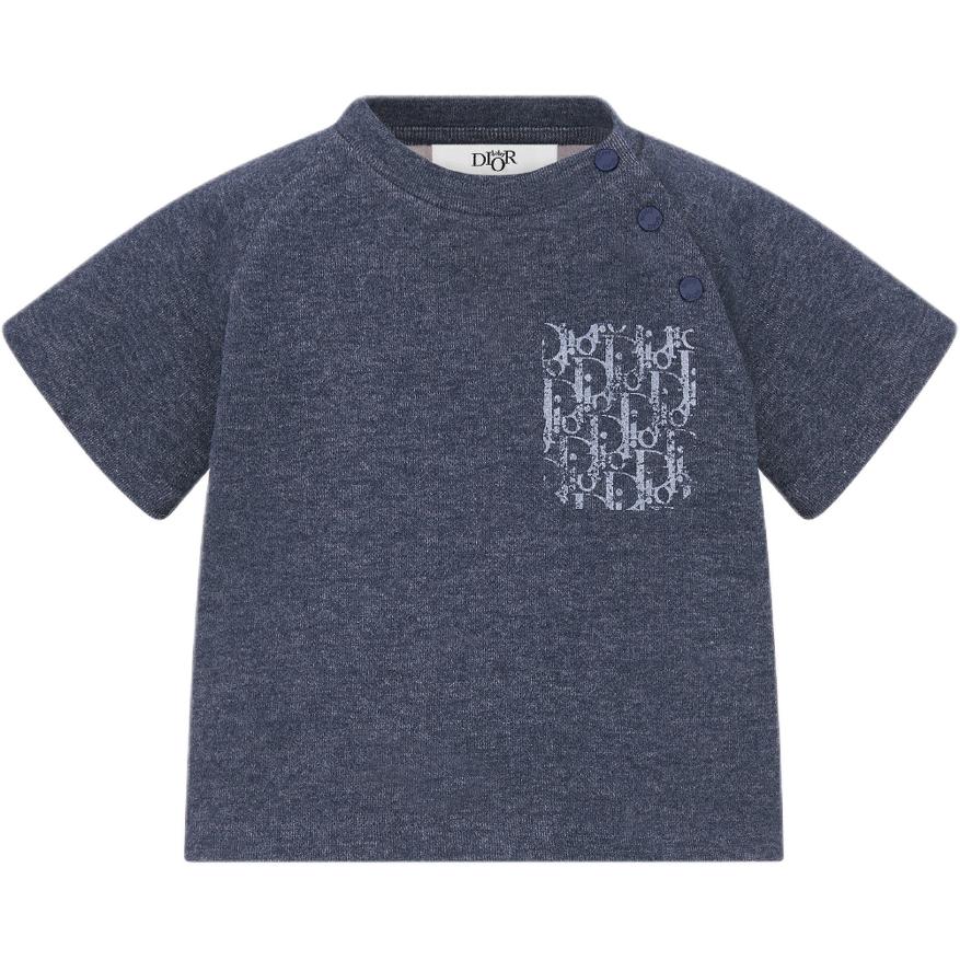DIOR T-Shirt Gray Blue Infant And Toddler