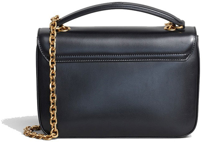 CELINE Calfskin Crossbody Bag, Shoulder Bag Medium Size Women's Black