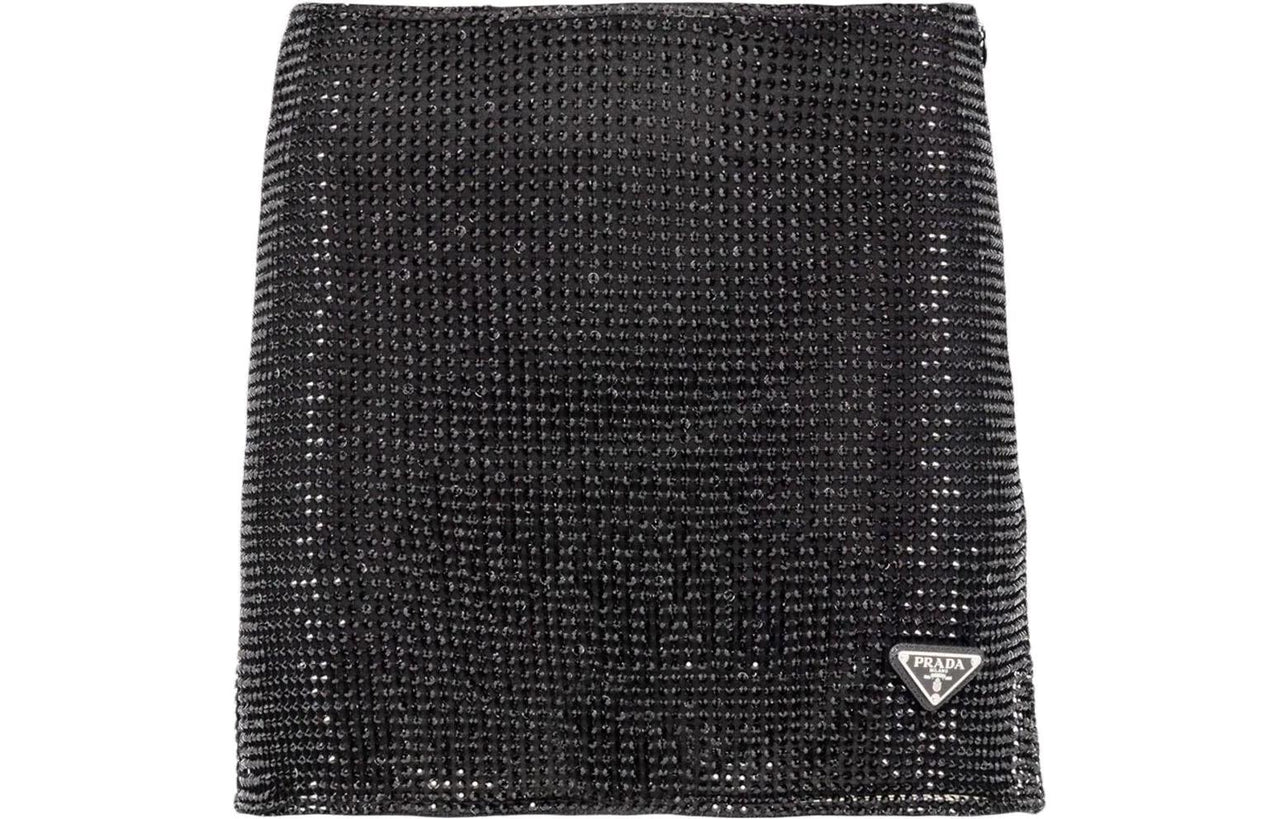 PRADA Casual Short Skirts Women's Black