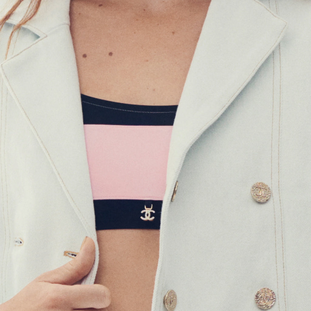 CHANEL SS24 Split Swimsuit Women's Multicolor