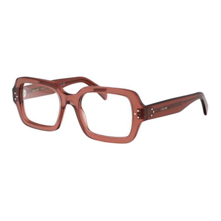 CELINE Bone Square Eyeglass Frames Women's Pink