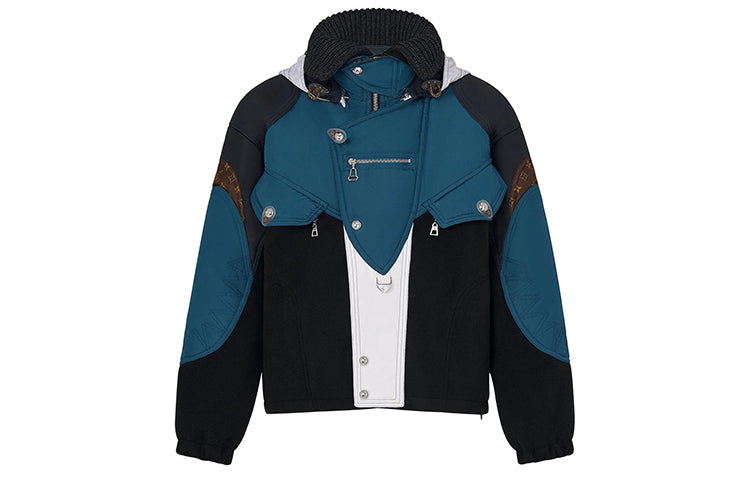 LOUIS VUITTON Jackets & Coats Women's Blue, Black & Multicolor