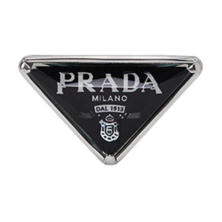 PRADA Enamel Earrings Women's Black