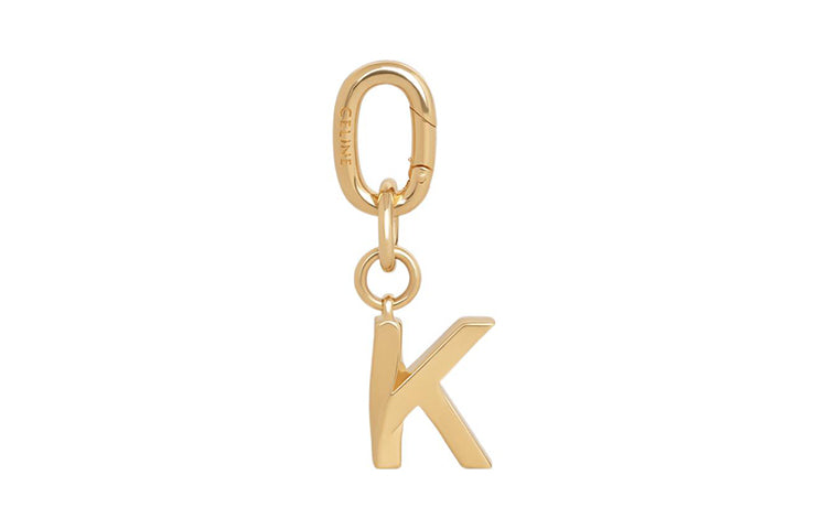 CELINE Brass Charm Bag Accessory Women's Gold