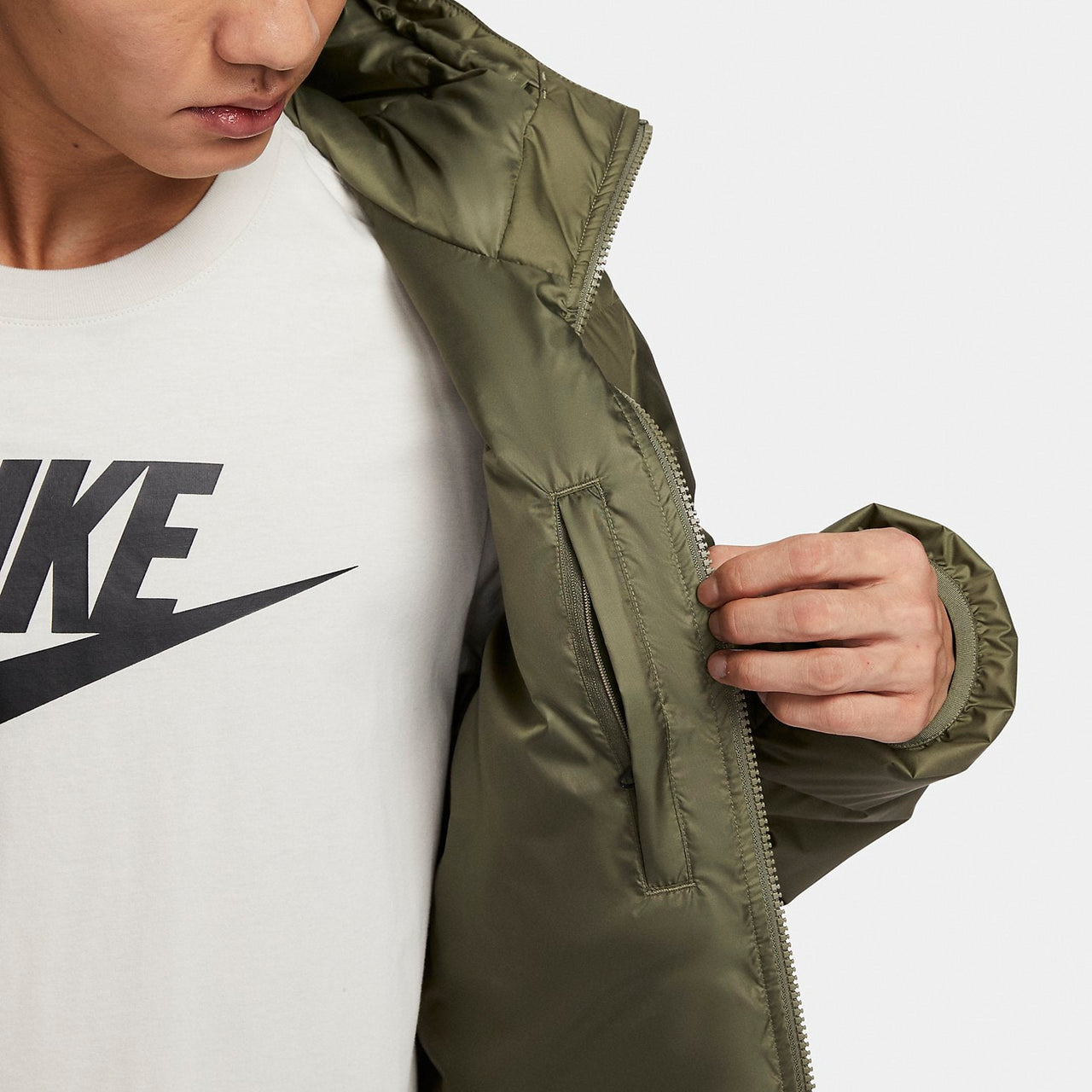 Nike Sportswear Therma-FIT Repel Hooded Puffer Classic Jacket 'Green' FZ1103-222