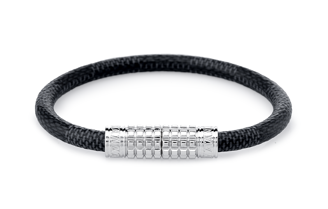 LOUIS VUITTON Canvas Bangles Men's Black