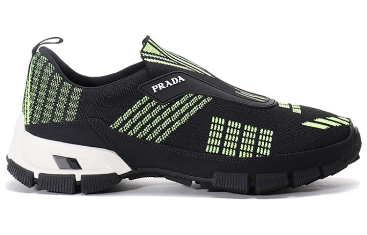 PRADA Crossection Knit Low 'Black Neon Green'
