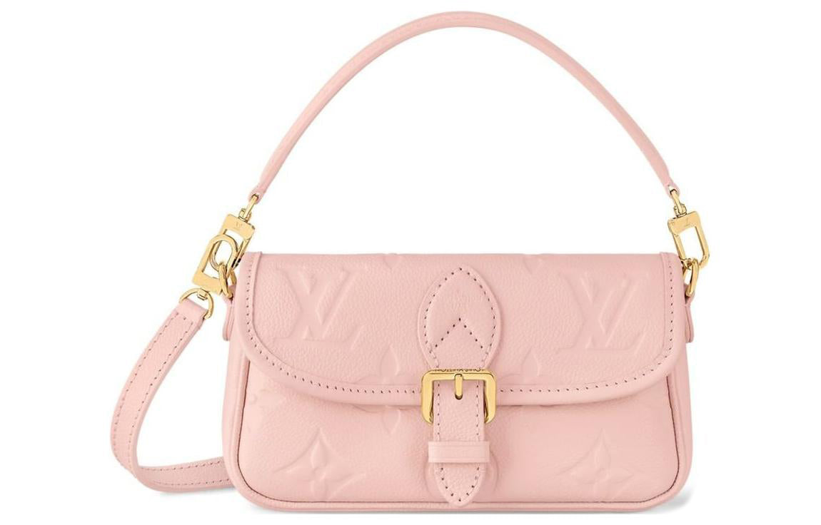 LOUIS VUITTON Leather Baguette Bag Shoulder Bag Crossbody Handbag Shoulder Bag Women's Cherry Blossom Pink