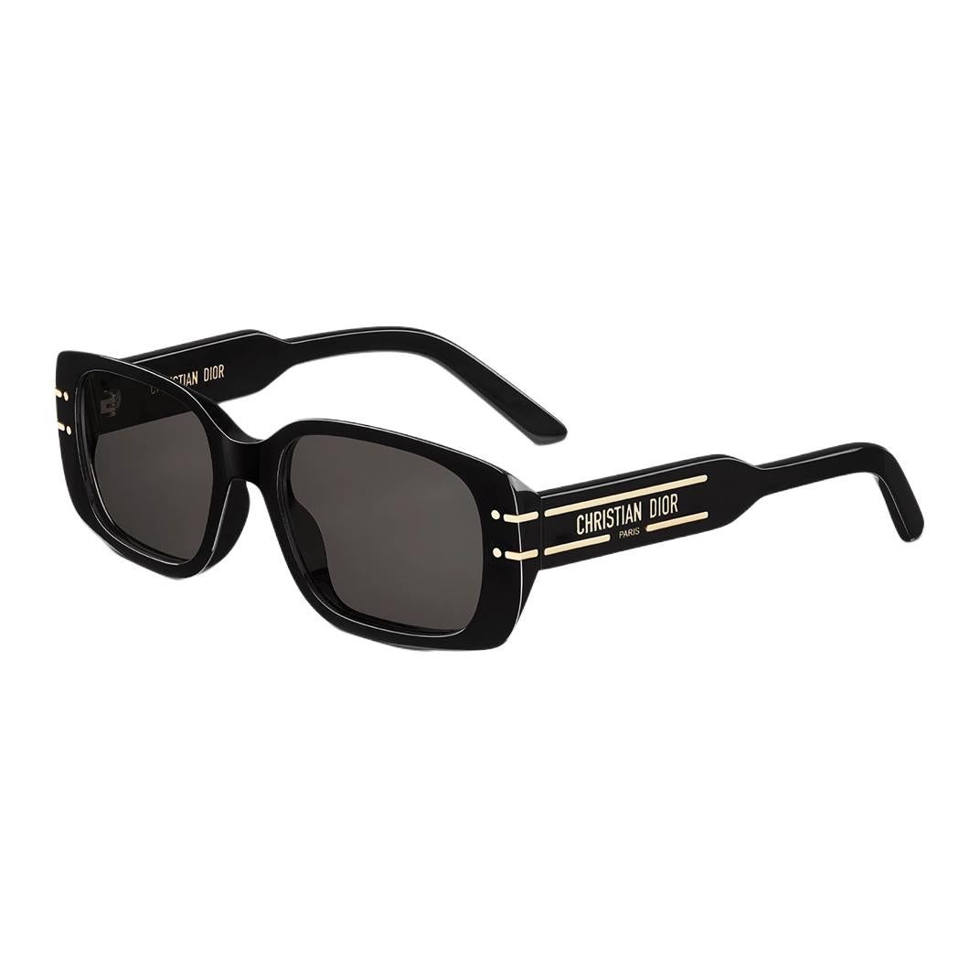 DIOR Acetate Metal Rectangular Sunglasses Women's Black