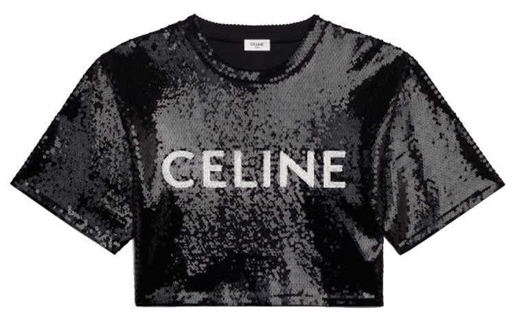 CELINE Crop Tops Women's Black