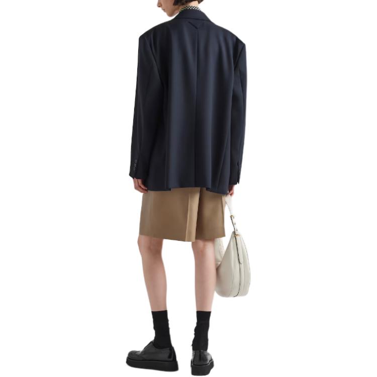 PRADA Business Suits Coats Women's Blue