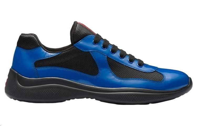 PRADA Cushioning Low-Top Sports Casual Shoes Men's Blue Black
