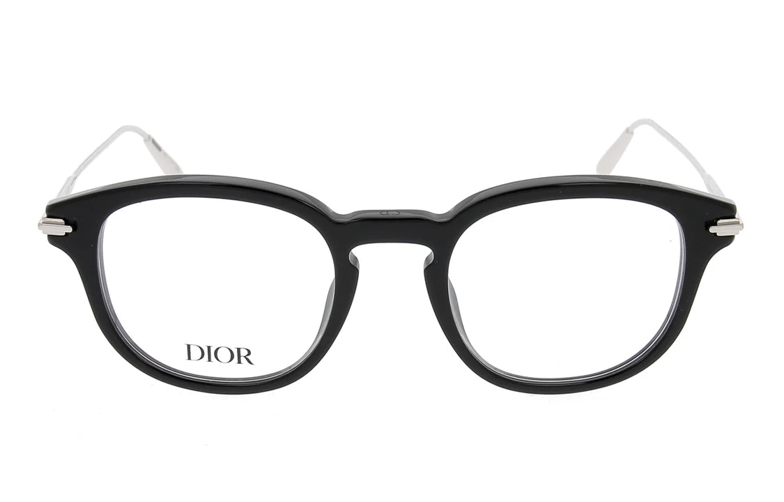DIOR Acetate Irregular Shape Eyeglass Frames Men's Black