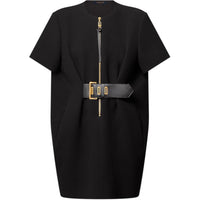 LOUIS VUITTON SS25 Short-Sleeved Dresses Women's Black