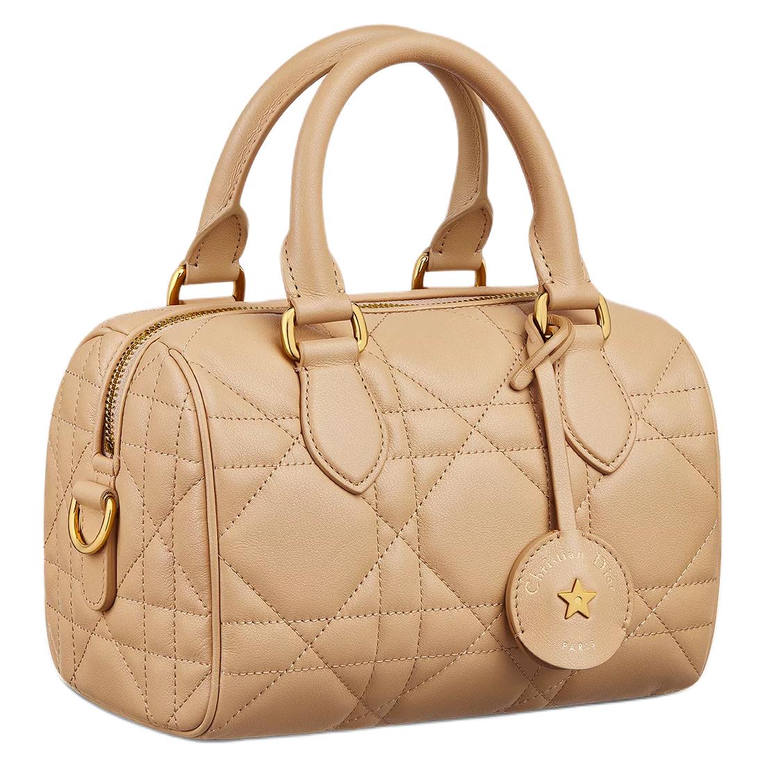 DIOR Groove Calfskin Shoulder Bag, Crossbody Bag, Handbag Small Size Women's Cookie