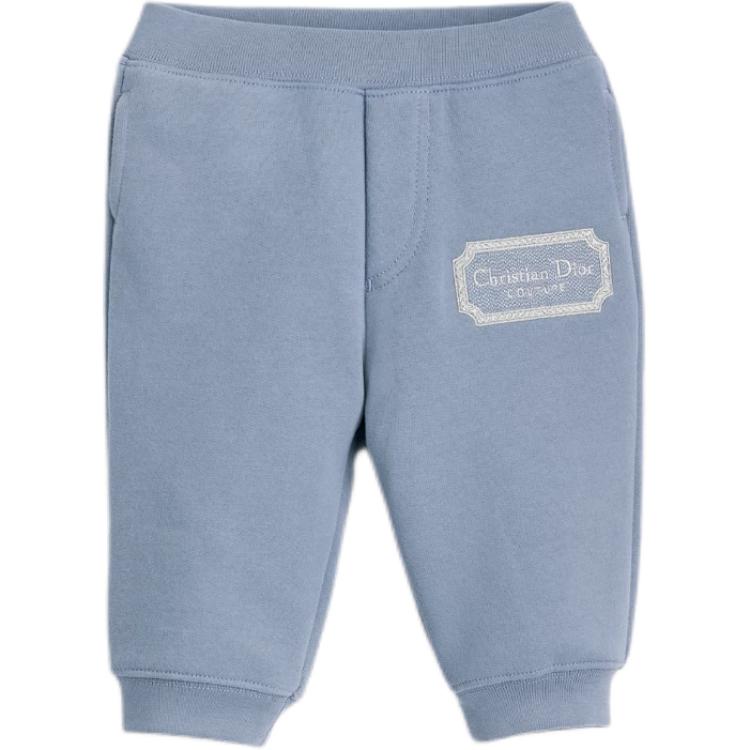 Infant And Toddler DIOR Knitted Sweatpants SS25 Kids' Apparel Christian Dior Couture Track Pants Blue
