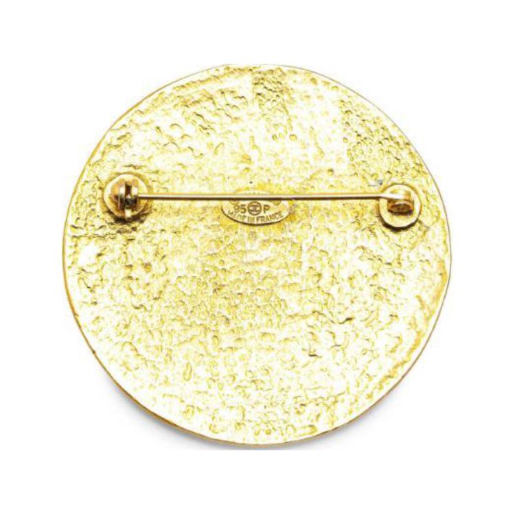 CHANEL 1994 Cc Medallion Brooch
