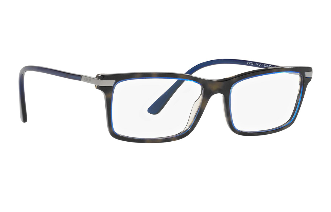 PRADA Eyeglass Frames Unisex Blue
