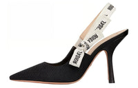 DIOR J'Adior Slim Heel High Heels 10cm Women's Black
