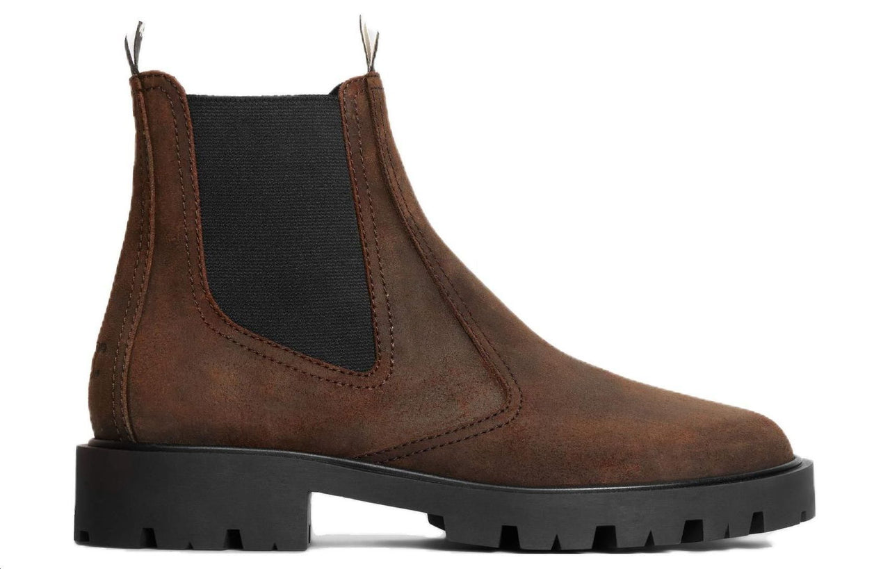 CELINE Chelsea Boots Women's Dark Brown