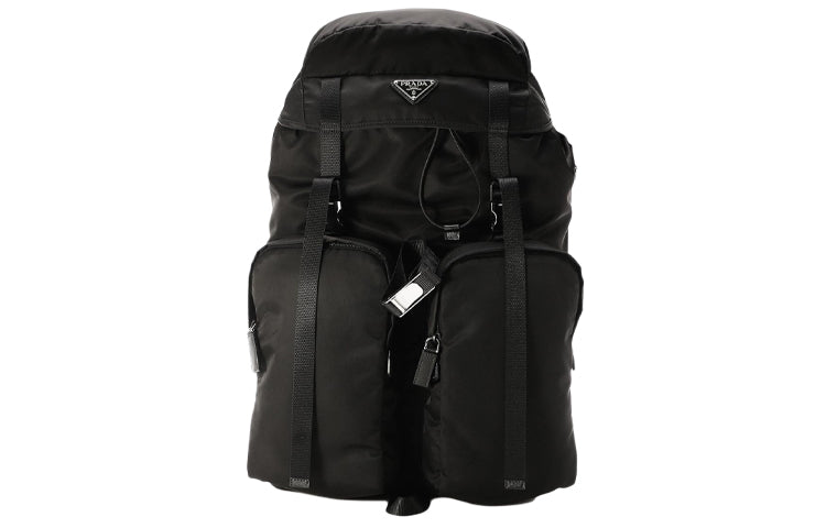 PRADA Cow Leather Backpack Regular Men's Black