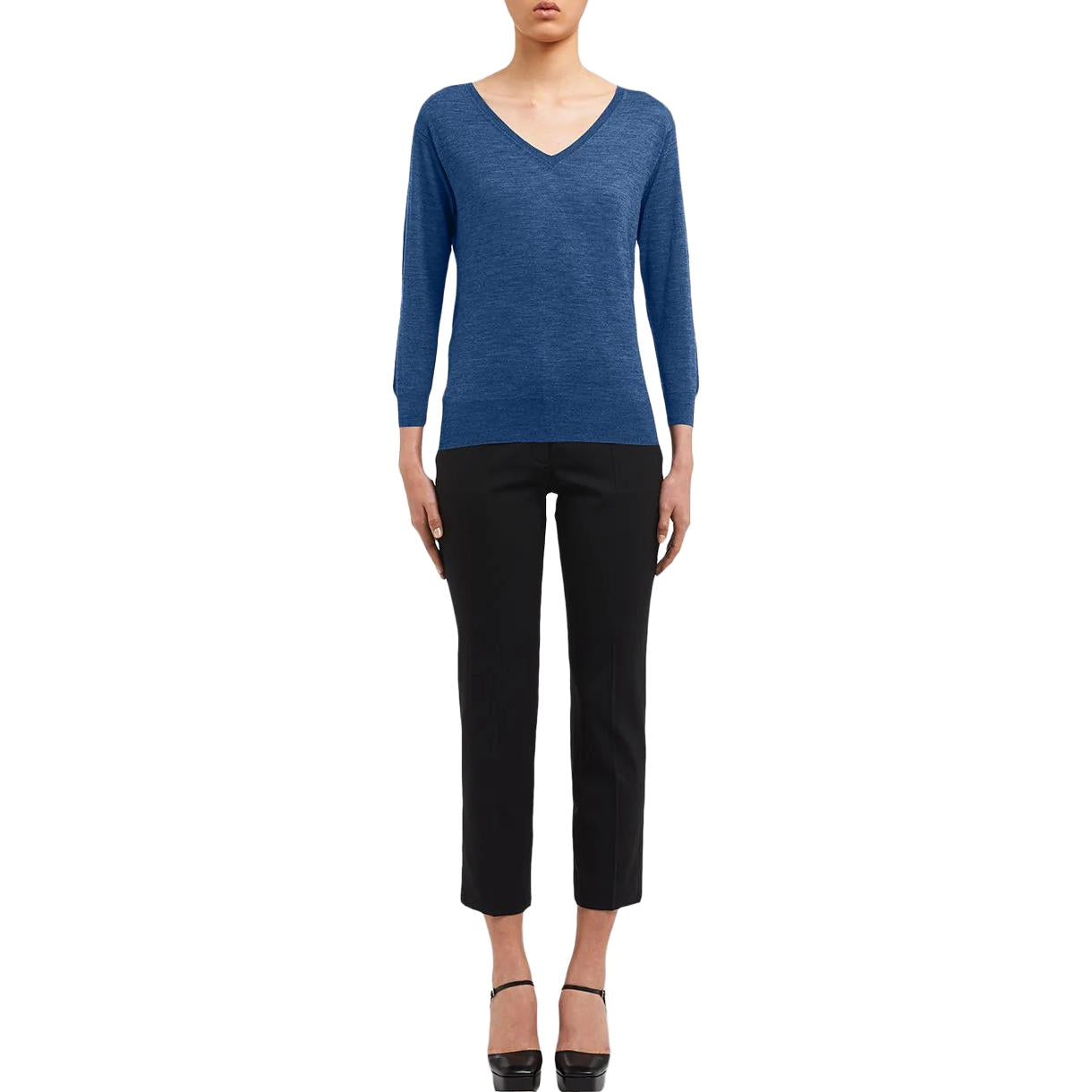 PRADA Cashmere Sweaters Women's Blue