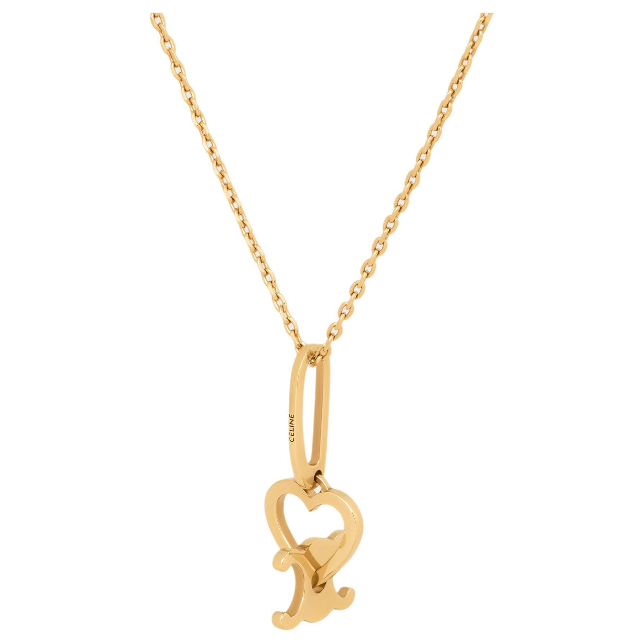 CELINE Brass Necklaces Women's Gold