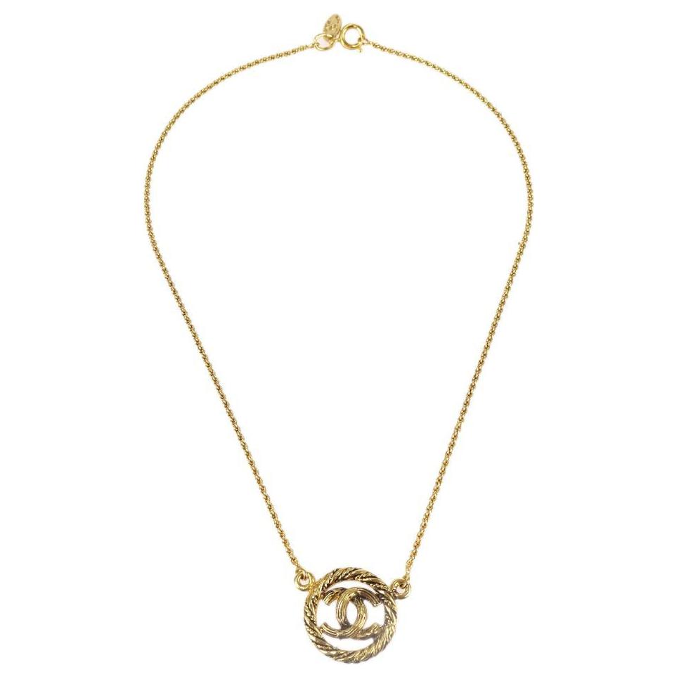 CHANEL 1990-2000s Cc Chain Necklace