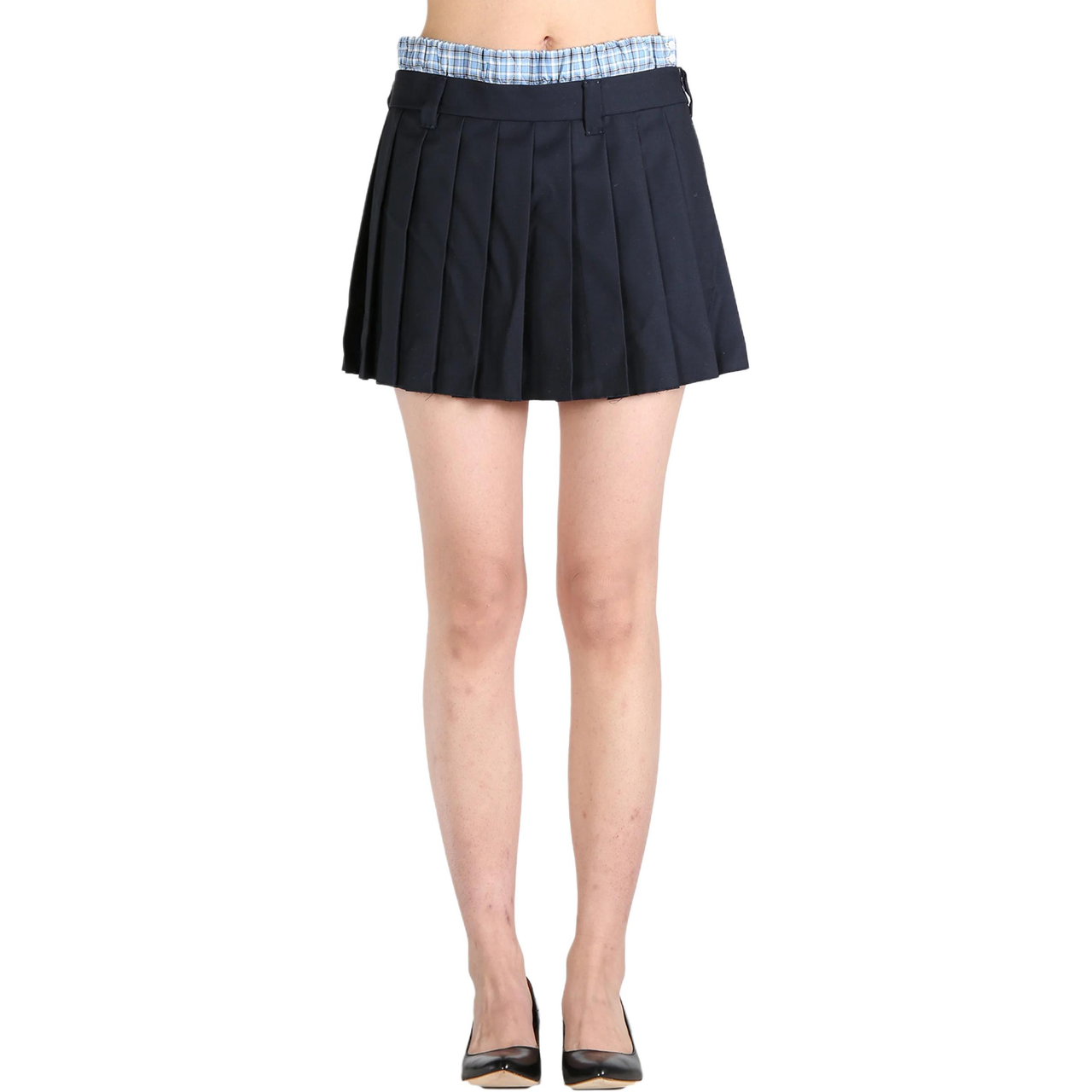 MIU MIU Batavia Skirt Bleu