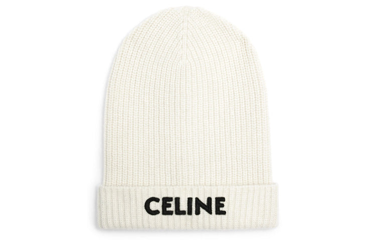 CELINE Beanies Unisex White