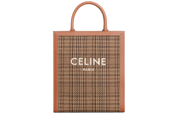 CELINE Cow Leather Shoulder Bag Unisex Brown
